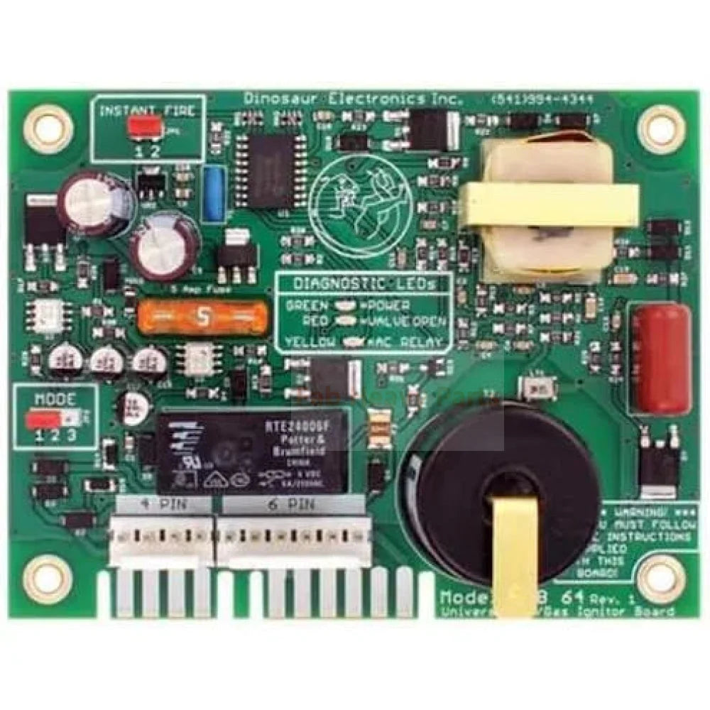 Universal Ignition Control Circuit Board UIB64 Fits for Atwood AC/Gas RV Water Heaters 4 and 6 Position Edge Style 10 Pin