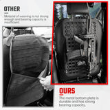 Universal Seat Back Molle Panel Organizer With Gun Holder - Fab Heavy Parts