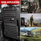 Universal Seat Back Molle Panel Organizer With Gun Holder - Fab Heavy Parts