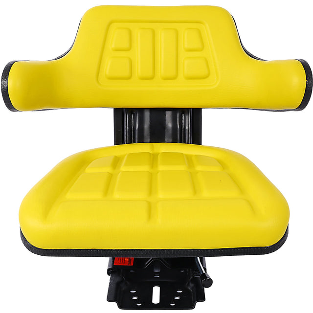 Universal Tractor Seat Suspension with Tilt Fits Ford New Holland 3900 3930 3910 5000 5100 5600 5610 5900 5910 - Yellow - Fab Heavy Parts