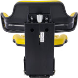 Universal Tractor Seat Suspension with Tilt Fits Ford New Holland 3900 3930 3910 5000 5100 5600 5610 5900 5910 - Yellow - Fab Heavy Parts