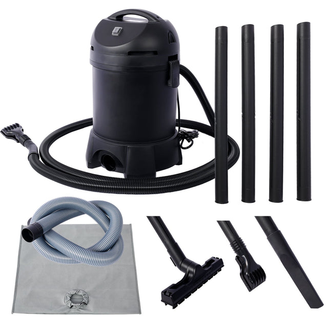 Vacuum Cleaner with 14ft Intake Suction Hose 4 Extension Tubes 3 Vacuum Nozzles a 6.5 Foot Output Hose and a Debris Collection Bag - Fab Heavy Parts