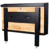 Wall Mounted Workbench Robust Space - Saving Foldable Workbench with Work Surface&Pegboard for Tools - Fab Heavy Parts