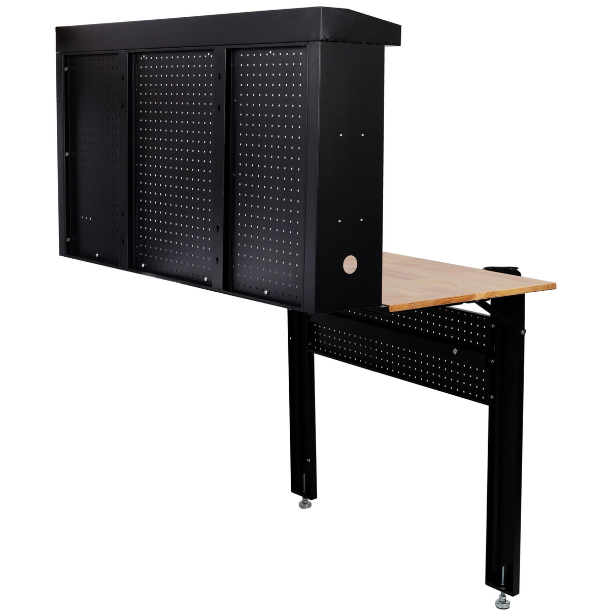 Wall Mounted Workbench Robust Space - Saving Foldable Workbench with Work Surface&Pegboard for Tools - Fab Heavy Parts