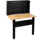 Wall Mounted Workbench Robust Space - Saving Foldable Workbench with Work Surface&Pegboard for Tools - Fab Heavy Parts