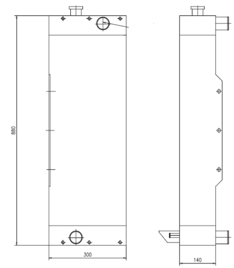Water Cooler 14373456 for Volvo Excavator EW160 - Fab Heavy Parts