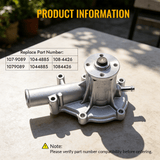 Water Pump 107 - 9089 104 - 4885 108 - 4426 for Toro Groundsmaster 3280 - D 3400 7200 Reelmaster 3100 - D 5400D - Fab Heavy Parts
