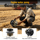Water Pump 99483937 Fits for New Holland Combine CR9040 CR9060 CR9070 CR9080 - Fab Heavy Parts