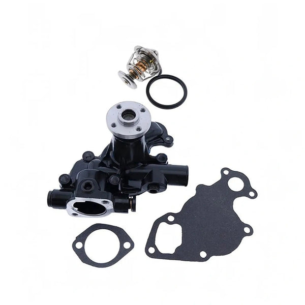 Water Pump With Gasket & Thermostat YM119810-42001 YM129155-49801 for Komatsu Engine 3D75-2 3D78AE-3C 3D80-1 3D82AE-3E 3D82E-3B Excavator PC20R-8 PC27R-8 - Fab Heavy Parts