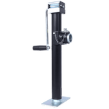 Weld - On Pipe - Mount Swivel RV Trailer Jack 5,000 lbs. 15 - 1/2 Inches Vertical Travel Black - Fab Heavy Parts