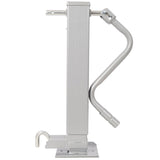 Weld On Trailer Jack 12,000 lbs. Capacity Sidewind Crank No Mount Square Jack Tube 26 Inch Travel Heavy - Duty - Gray - Fab Heavy Parts