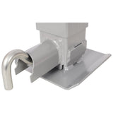 Weld On Trailer Jack 12,000 lbs. Capacity Sidewind Crank No Mount Square Jack Tube 26 Inch Travel Heavy - Duty - Gray - Fab Heavy Parts