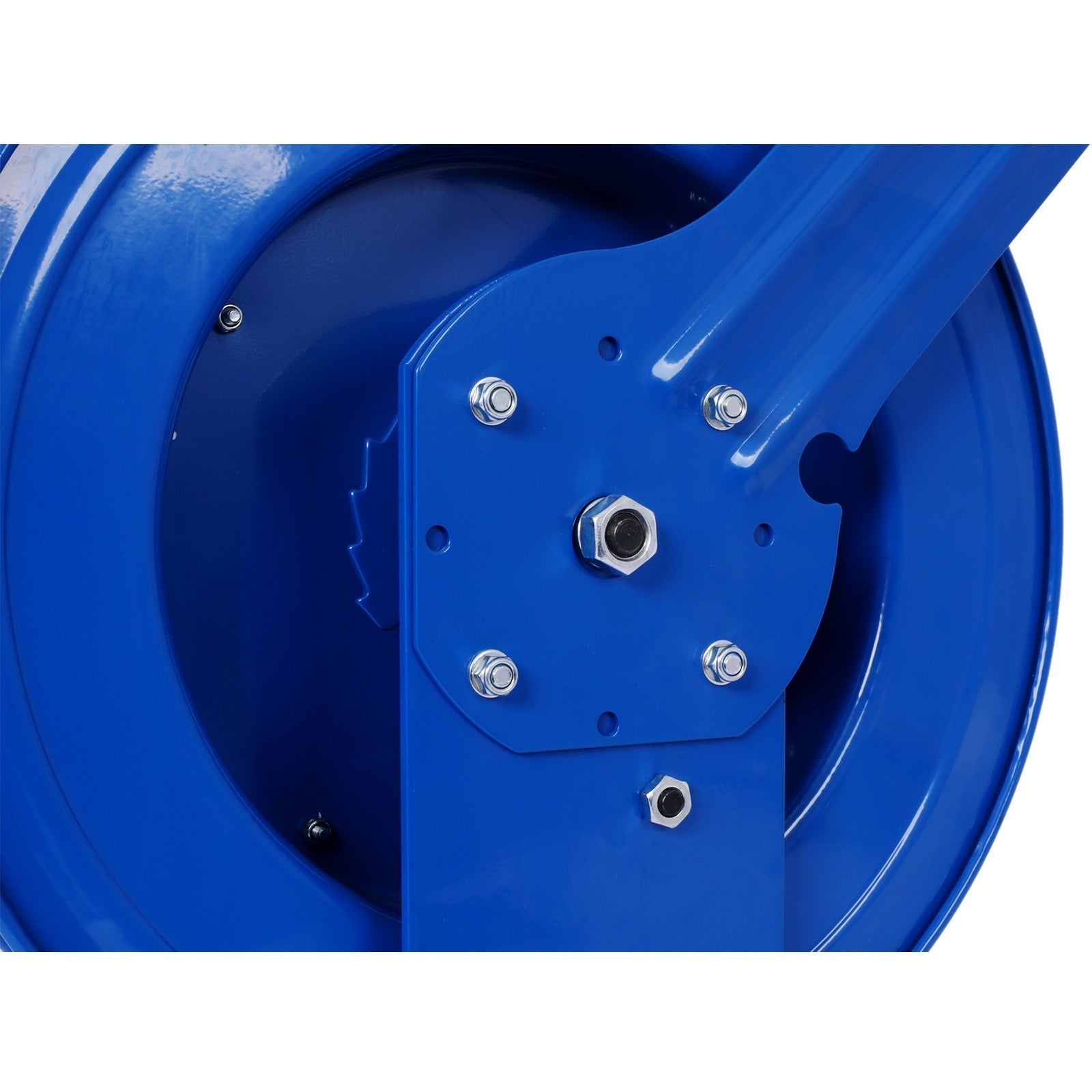 Welding Hose Reel Retractable 1/4 Inch x 50 Foot Twin Oxygen Acetylene Rubber STD Max 200PSI Heavy Duty Single Arm Construction - Fab Heavy Parts