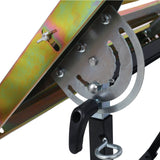 Welding Workbench with Wheels and Slot 30"x20" 400lbs Capacity Steel Folding Adjustable - Fab Heavy Parts