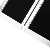 Wheel Chair Ramp 10ft Aluminium Threhold Portable and Foldable 600 Lbs Capacity Non - Skid Surface Two Separate Pieces with Bag - Fab Heavy Parts