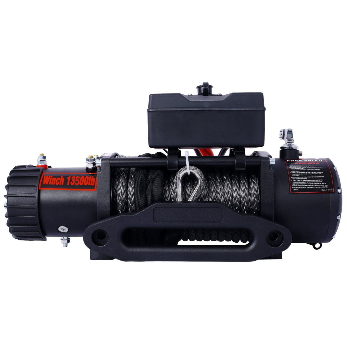Winch 13500 lb. Load Capacity Electric 12V DC Power with Wireless Remote - Fab Heavy Parts