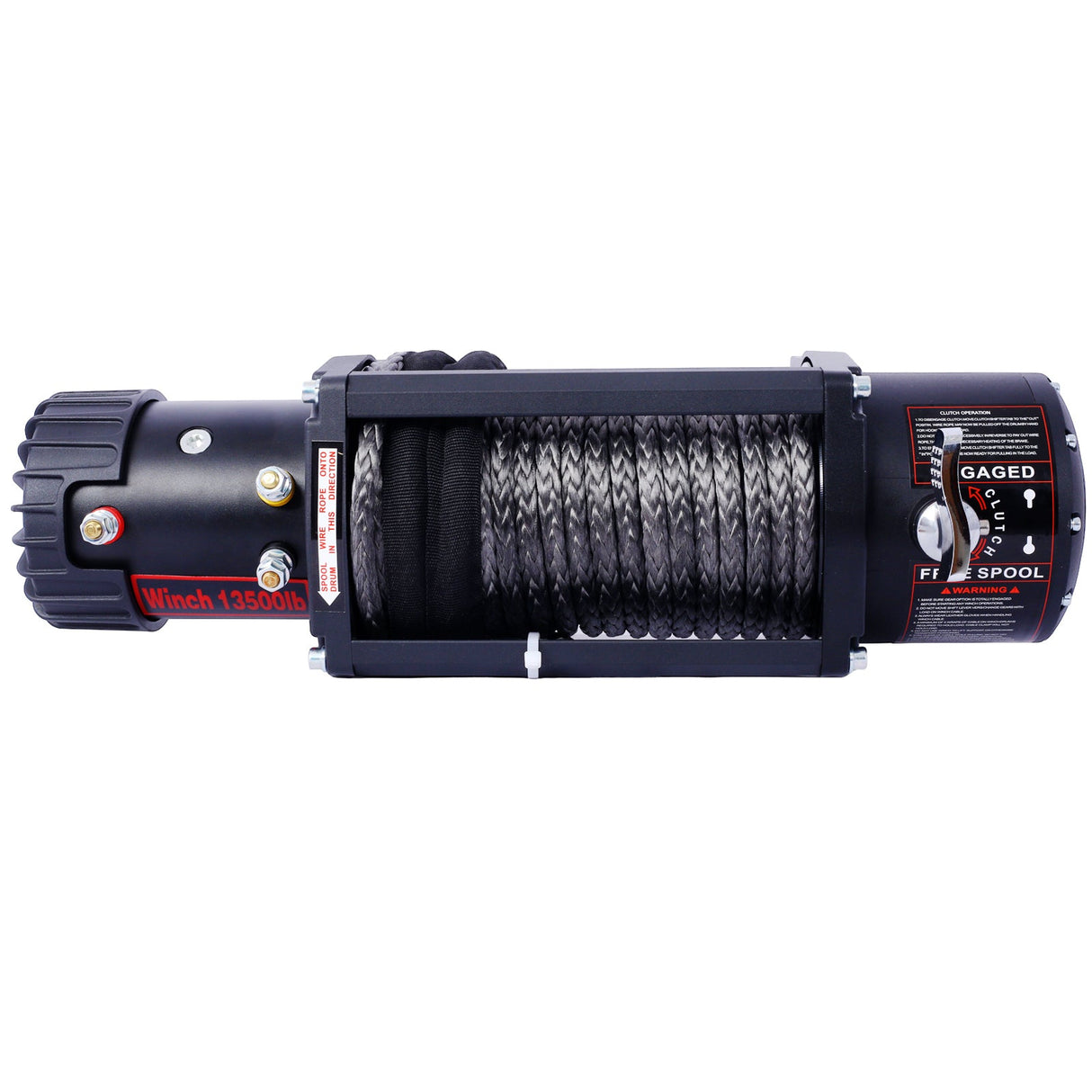 Winch 13500 lb. Load Capacity Electric 12V DC Power with Wireless Remote - Fab Heavy Parts