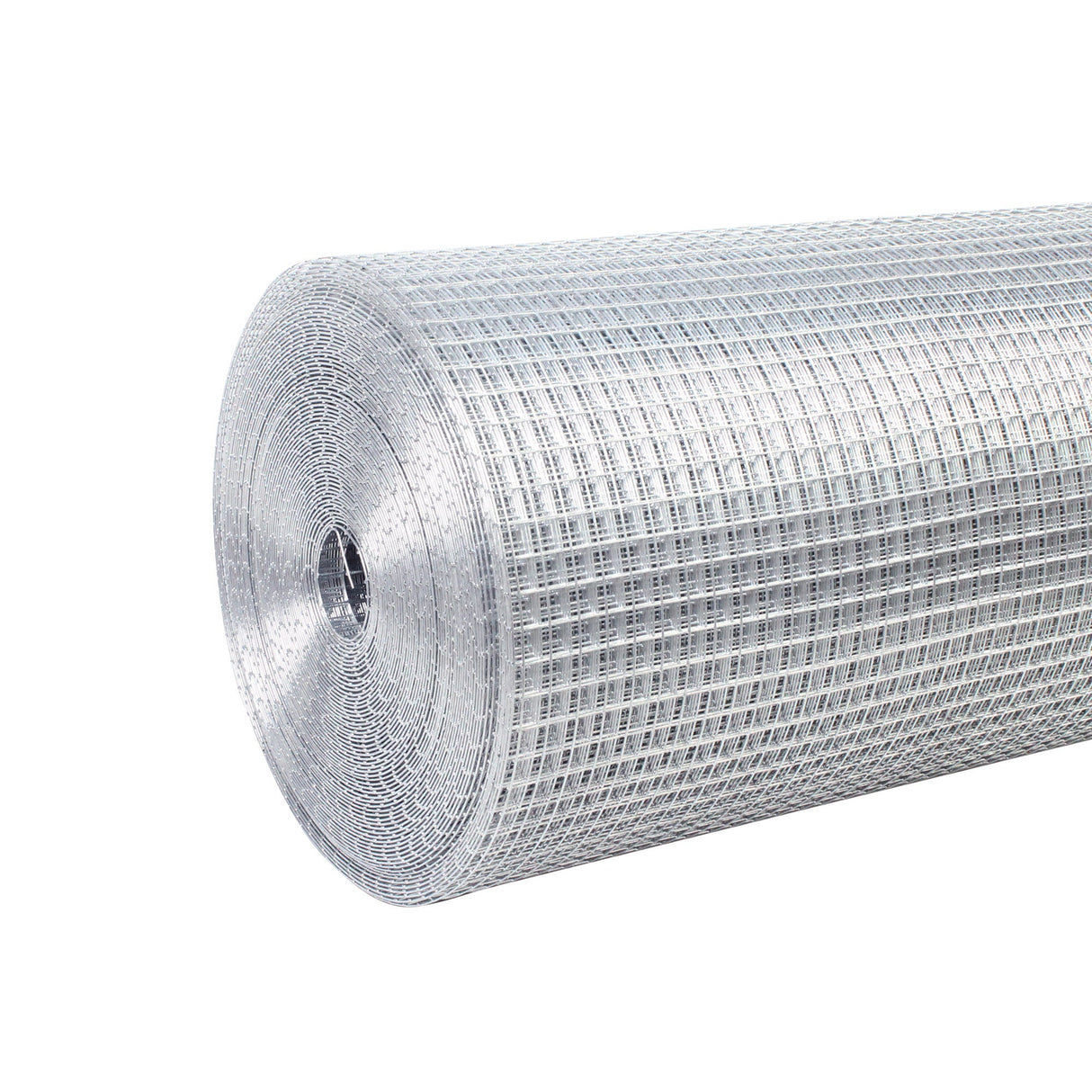Wire Mesh Fence Roll 60inx50ft, 1/2inchx1/2inch 19GA Galvanized Steel Poultry Netting, Vinyl Coating Metal Wire Hardware Cloth Fence for Garden Yard Animals Plants Protection, Silver - Fab Heavy Parts