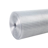 Wire Mesh Fence Roll 60inx50ft, 1/2inchx1/2inch 19GA Galvanized Steel Poultry Netting, Vinyl Coating Metal Wire Hardware Cloth Fence for Garden Yard Animals Plants Protection, Silver - Fab Heavy Parts