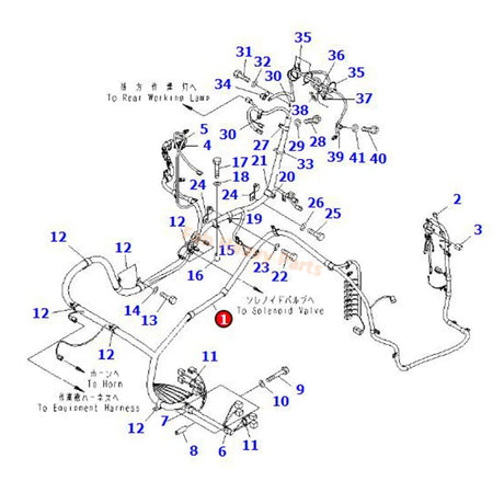 Wiring Harness 203-06-71711 203-06-71712 Fits for Komatsu Excavator PC130-7 PC130F-7