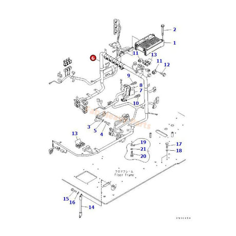 Wiring Harness 207 - 06 - 71211 Fits for Komatsu Excavator PC360 - 7 PC300 - 7 PC350LC - 7 PC300LL - 7L PC300HD - 7L - Fab Heavy Parts