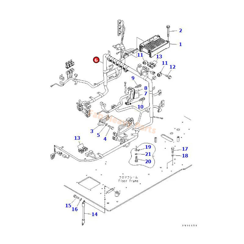 Wiring Harness 207-06-71211 Fits for Komatsu Excavator PC360-7 PC300-7 PC350LC-7 PC300LL-7L  PC300HD-7L