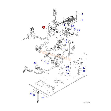 Wiring Harness 207-06-71211 Fits for Komatsu Excavator PC360-7 PC300-7 PC350LC-7 PC300LL-7L  PC300HD-7L