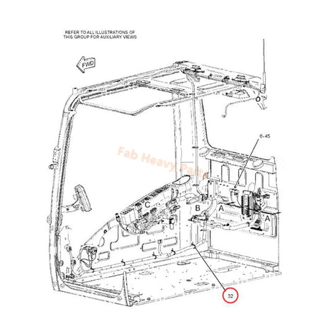 Wiring Harness 259 - 5296 2595296 Fits for Caterpillar CAT Excavator 311D LRR 312D 315D 320D 320D GC - Fab Heavy Parts