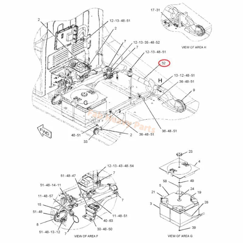 Wiring Harness 267 - 7969 2677969 Fits for Caterpillar CAT Engine C7 Excavator 324D 324D L 324D LN 325D 325D L - Fab Heavy Parts