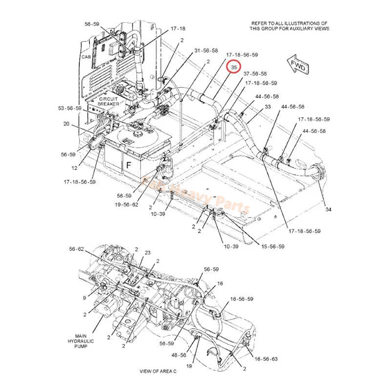 Wiring Harness 306 - 8610 3068610 Fits for Caterpillar CAT Engine C6.4 Excavator 320D 323D L - Fab Heavy Parts