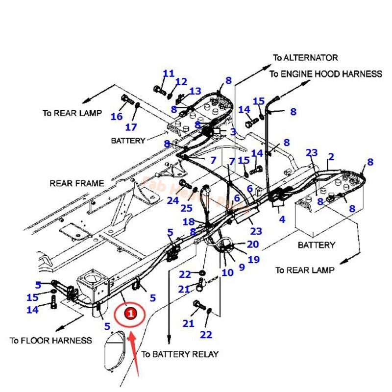Wiring Harness 419 - 06 - 32345 Fits for Komatsu WA320 - 5 WA320 - 5L WA320L - 5 Wheel Loader - Fab Heavy Parts