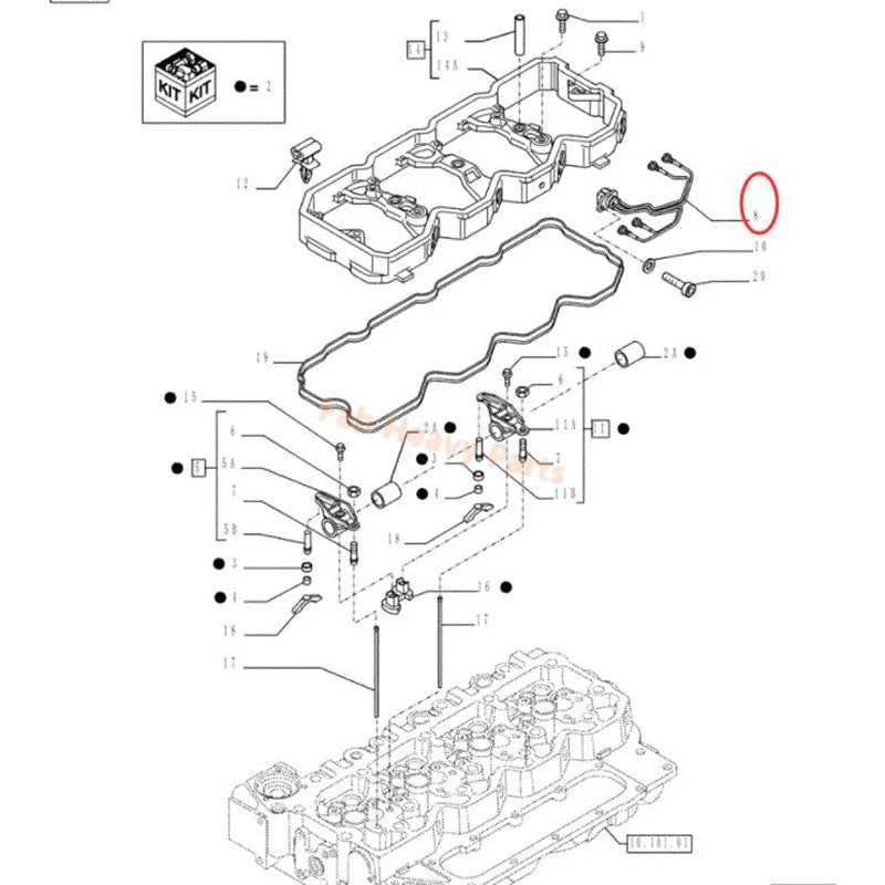 Wiring Harness 4896052 for Kobelco Excavator SK170 - 9 - Fab Heavy Parts