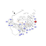 Kabelboom 6222-83-4310 Past voor Komatsu Motor SAA6D108E-2 S6D108 Graafmachine PC300-6