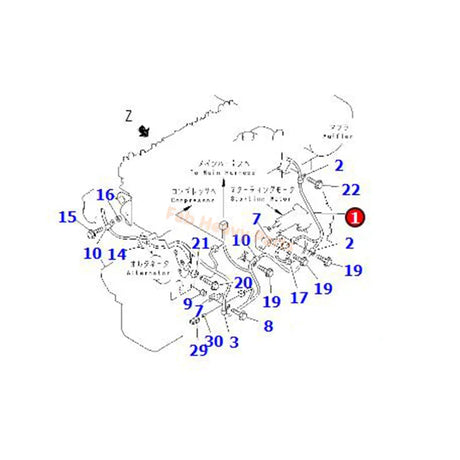 Wiring Harness 6222-83-4310 Fits for Komatsu Engine SAA6D108E-2 S6D108 Excavator PC300-6