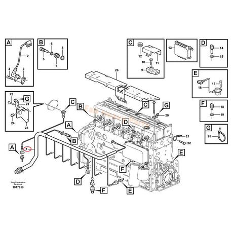 Wiring Harness VOE20728258 for Volvo Engine D6D Excavator EC160B EC180B EC210B EW145B EW160B EW180B EW200B - Fab Heavy Parts