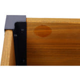 Wood Rectangular Garden Planter Box Raised Bed Outdoor Elevated Herbs Vegetables Flowers Great Patio Deck Balcony - Fab Heavy Parts