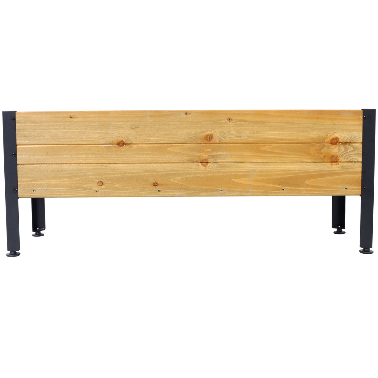 Wood Rectangular Garden Planter Box Raised Bed Outdoor Elevated Herbs Vegetables Flowers Great Patio Deck Balcony - Fab Heavy Parts