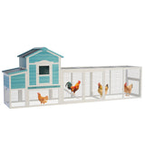 Wooden Chicken Coop with Nesting Box and Free - Range Door All - Weather Asphalt Roof Sliding Tray - Fab Heavy Parts