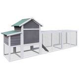 Wooden Chicken Coop with Run Waterproof Roof & Nesting Box Perch Sliding Tray and Secure Locks - Fab Heavy Parts
