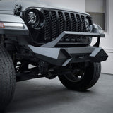 X Style Front Bumper with Winch Plate Fits for Wrangler JK (2007 - 2018) Textured Manganese Steel Construction - Fab Heavy Parts