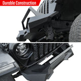 X Style Front Bumper with Winch Plate Fits for Wrangler JK (2007 - 2018) Textured Manganese Steel Construction - Fab Heavy Parts