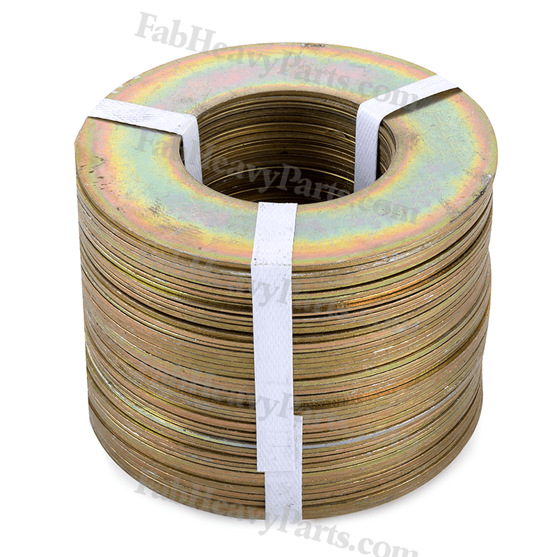 110*180*2mm Steel Large Bucket Shim Washer Spacer Kit for Excavator Loader Digger - Pack of 10 - Fab Heavy Parts