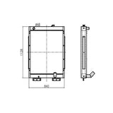 Voor Hyundai Graafmachine R200W-7 R210NLC-7 R215LC-7 R210LC-7 R220LC-7 Hydraulische Radiator Core Assembly 11N6-43190