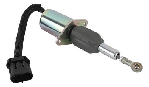 12V Shut Down Solenoid 3939018 SA-4889-12 SA-4767-12 For Hyundai 335LC-7 With Fits Cummins Engine 6CT - Fab Heavy Parts