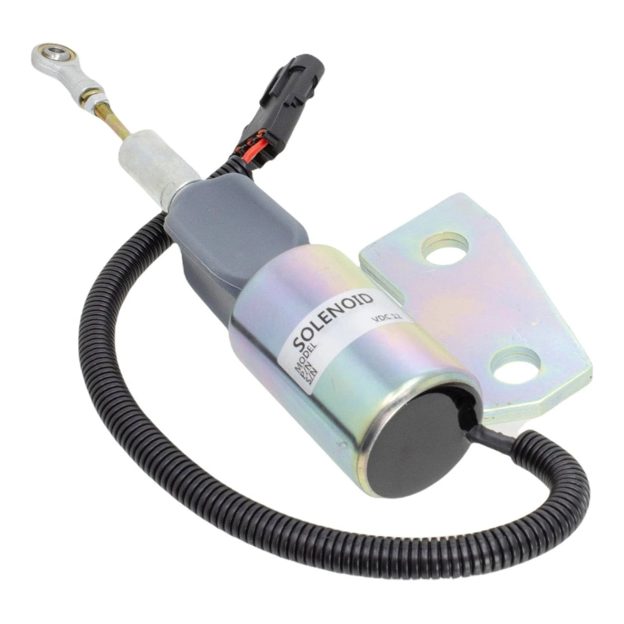 12V Shut Down Solenoid J930658 87435487 3932529 87420952 3991167 For Hyundai R130, Warranty 6 Months - Fab Heavy Parts