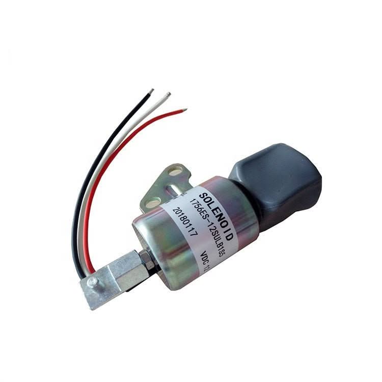 12V Shut Sown Solenoid 1756ES - 12SULB1S5, 16851 - 57723, SA - 4899 - 12 for Kubota Engine Z482 D722 D902 - Fab Heavy Parts