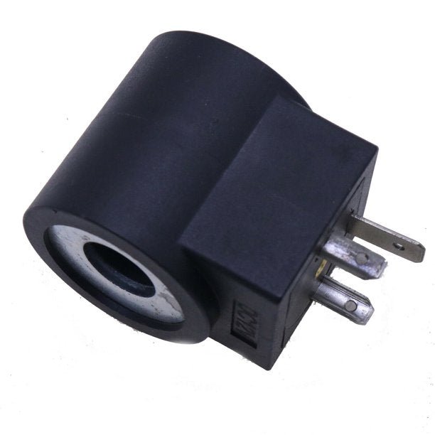 12V Solenoid Valve Coil 6306012 3 Prong DIN Connector DC Size 08 for HydraForce Stem Series 08 80 88 98 - Fab Heavy Parts