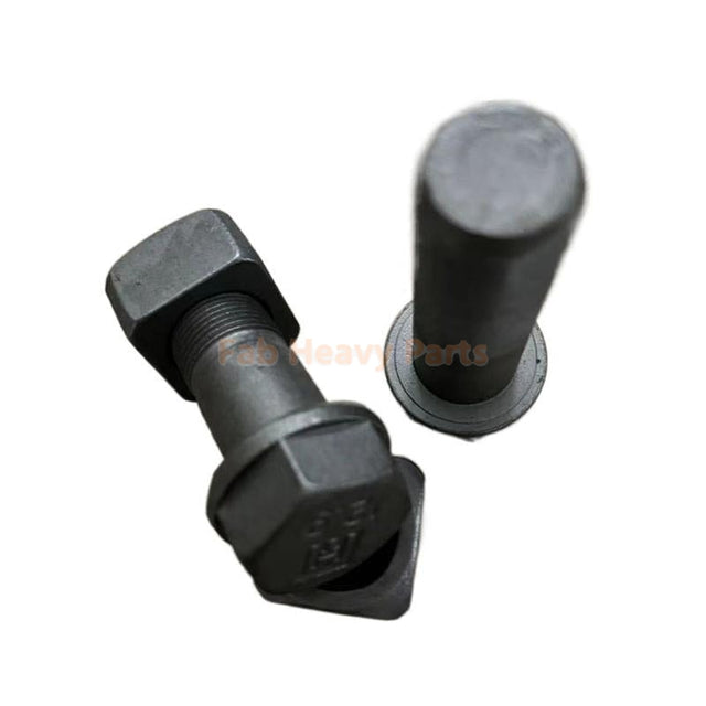 M22 * 70 mm rupsschoenbout kettingbout met moeren voor Volvo CAT past op Case Kobelco past op Komatsu JD graafmachine graaflaadmachine tractor - pak van 50