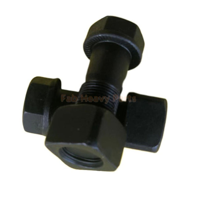 M20 * 57 mm rupsschoenbout kettingbout met moeren voor Volvo CAT past op Case Kobelco past op Komatsu Hitachi Doosan JD graafmachine lader - pak van 50