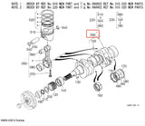 Bagong Orihinal na Kubota 16805-23012 1680523012 Crankshaft para sa D782 Engine